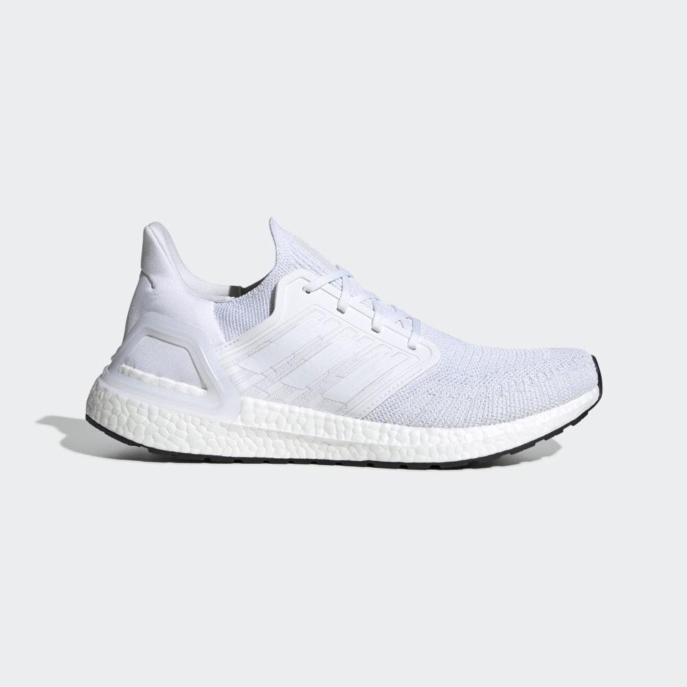 Adidasi Alergare Adidas Ultraboost 20 Barbati Romania - Albi/Negrii EF1042